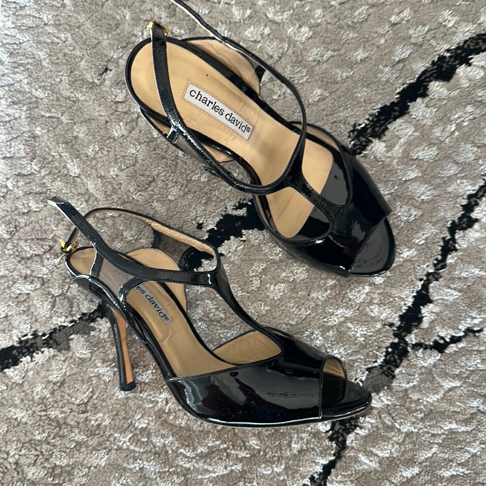 Charles David Black Stilettos Size 7.5
